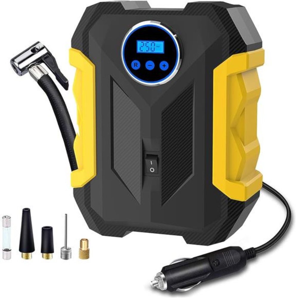 Digital Portable Air Compressor Pump For Car Car Bicycle Tire Inflator 12 V